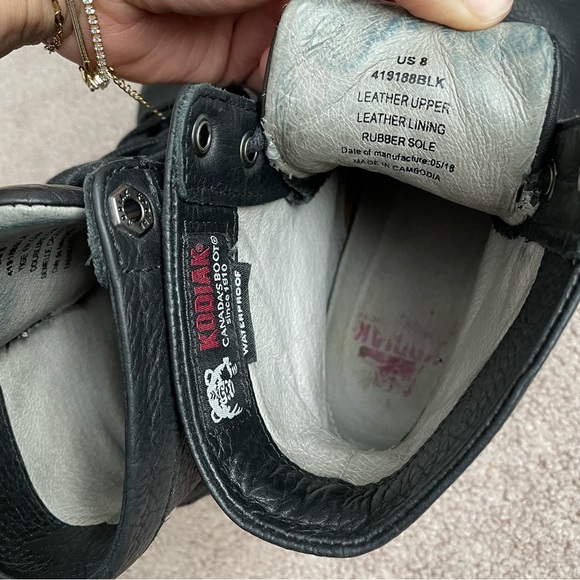 Kodiak Original Waterproof Boot Women's all purpose black boot size 8 - Picture 7 of 12